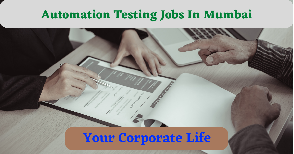 Automation Testing Jobs In Mumbai