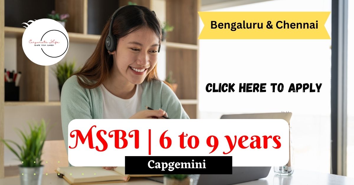 MSBI Jobs Openings | Bengaluru & Chennai