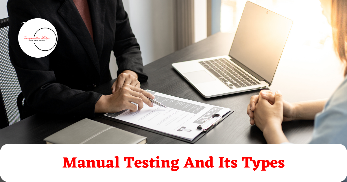 Manual Testing And Its Types