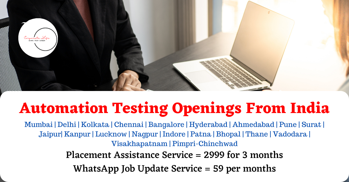 Automation Testing Jobs In India