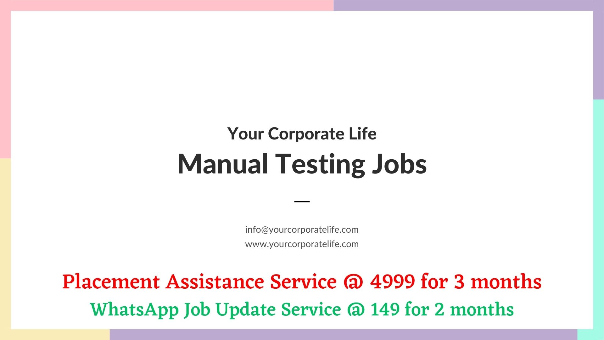 Manual Testing Jobs